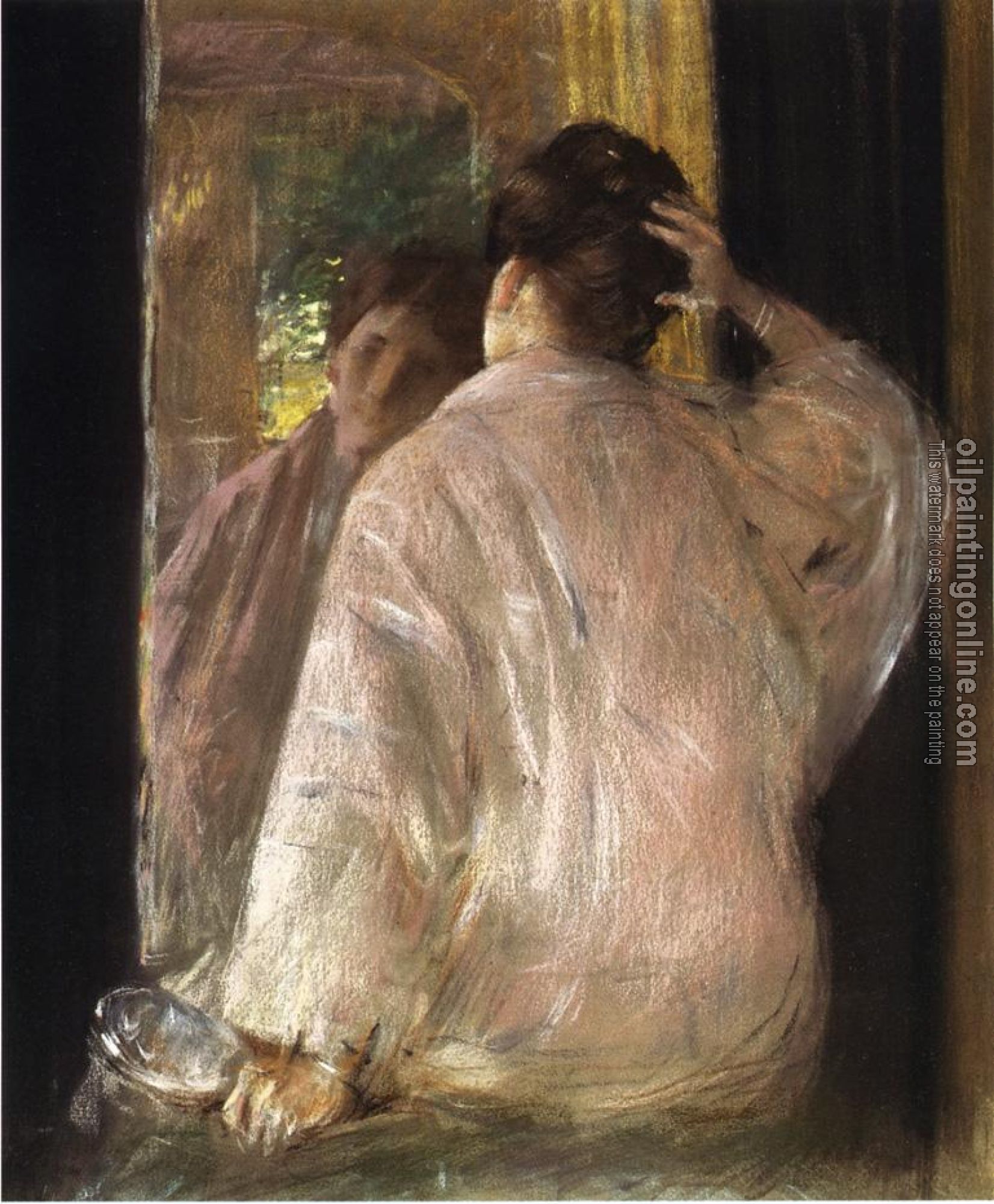 Chase, William Merritt - Dorothy (mirror)